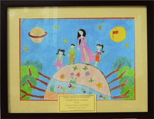 Tranh vẽ của học sinh Ngô Minh Ngọc, Tăng Minh Ngọc, Nguyễn Quỳnh Trang - lớp 4A7